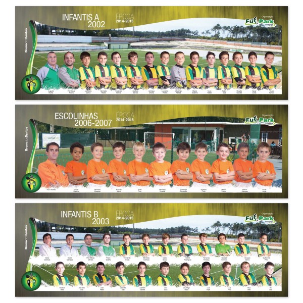 3x mega posters de equipa cortegaça – futpark