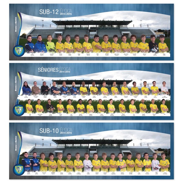 3x mega posters de equipa mangualde
